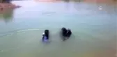 Serinlemek için baraja giren genç boğuldu