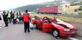 TEM'de korkunç kaza! İtfaiye ekipleri gözlerine inanamadı