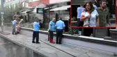 Restoranın yanışını gözyaşları ile izledi
