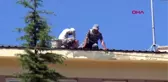 KAHRAMANMARAŞ'TA OKUL BİNASINDA TEHLİKELİ ÇALIŞMA