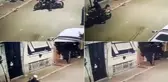 Motosiklet hırsızları kamerada !