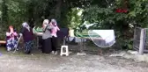 Kazada ölen Nihal'in tabutunun üzerine duvak konuldu