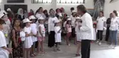 Çocuklardan tabiat parkında 