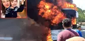 Otobüs faciasında kahreden detay! 5 yaşındaki çocuk teyzesine sarılarak yanmış