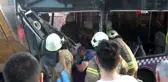 Sancaktepe'de otobüs kazası; 1 yaralı