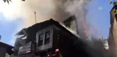 Kahramanmaraş'ta 3 katlı ahşap ev yandı