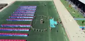 Ant içme törenine damga vuran Ayyıldız gösterisi havadan görüntülendi