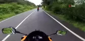 Sarıyer'de hız yapan motosikletlilerin kaza anı kamerada