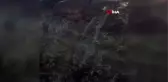 Uçurumda mahsur kalan keçileri itfaiye kurtardı