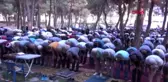 DENİZLİ DEPREMZEDELER BAYRAM NAMAZI MESİRELİKTE KILDI