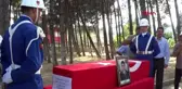 Görevi başındayken ölen uzman çavuş gözyaşları içinde toprağa verildi
