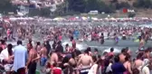 İstanbullular akın etti plajlar dolup taştı