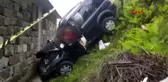 Şarampolde devrilen cip, evin duvarına çarptı 1 ölü, 4 yaralı
