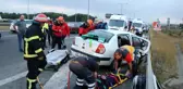 Bolu'da, TEM'de feci kaza: 2'si çocuk 13 yaralı