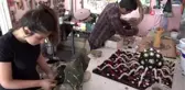 Hurda ve mozaik sanatına kadın eli değdi