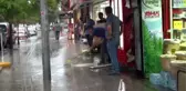 Kırıkkale'de yağmur etkili oldu, iş yerlerini su bastı