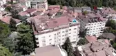 Sarıyer'de iki ana kolonu patlayan 9 katlı binanın son durumu havadan görüntülendi
