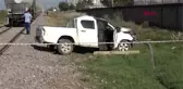 ADANA Yük treni kamyonete çarptı 1 ölü,1 yaralı
