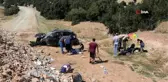 Yoldan çıkan otomobil şarampole devrildi: 3 yaralı