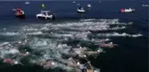 Açık su yüzme şampiyonası, nefesleri kesti