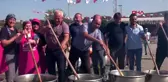 Edirne şenlikte pişirilen 5 ton 'keşkek' 1 saatte tükendi