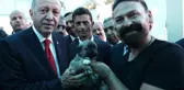 Cumhurbaşkanı Erdoğan'a Kangal yavrusu hediye edildi