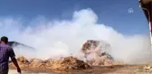 Elazığ'da 70 ton saman yandı