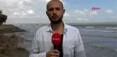 Samsun karadeniz'in dalgaları kumsalı yuttu