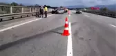 Bariyerlere çarpan otomobilin sürücüsü şoka girdi