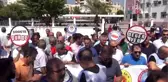 Mersin'de velinin okul saldırısı protesto edildi, öğrenciler destek verdi