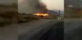 Isparta'da ahır yangını