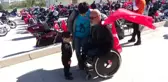 Motor tutkunları gazilerle Başkent'i turladı