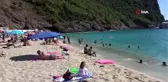 Alanya'ya kış gelmek bilmiyor...Sahiller tıklım tıklım