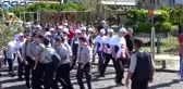 Spora teşvik etmek ve sağlıklı yaşam için yürüdüler
