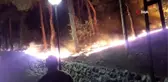 Tarihi Kozan kalesi eteklerinde yangın
