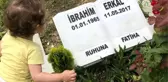 İbrahim Erkal'ın 2 buçuk yaşındaki kızının babasının mezarındaki sözleri yürek burktu: Seni özledim