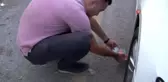Yavru kediye salamlı kurtarma