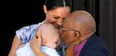 Kraliyet bebeği Archie, Nobel ödüllü başpsikopos Desmond Tutu ile tanıştı