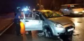 Samsun'da su kanalına yuvarlanıp ters dönen otomobilde can pazarı yaşandı