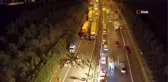 (KOCAELİ)TEM Otoyolu'nda 4 aracın karıştığı zincirleme kaza: 3 ölü, 3 yaralı