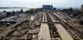 Haydarpaşa kazılarında son durum havadan görüntülendi