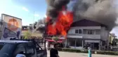 Fethiye'de iş yeri yangını
