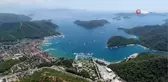 Muğla koylarında yer kalmadı...Mavi ile yeşilin birleştiği koylar havadan görüntülendi