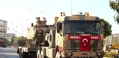 Kilis'ten Münbiç bölgesine zırhlı muharebe aracı sevkıyatı