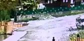 Park halindeki araç ırmağa uçtu