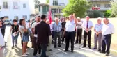 Akıncı'ya tepki, siyah çelenk bırakıldı