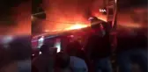 Ümraniye Dudullu' da bir cila atölyesinde yangın çıktı.