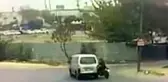 Aşırı hız sonucu feci kaza kamerada: 1 ağır yaralı