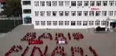 Çanakkale öğrencilerden mehmetçiğe destek