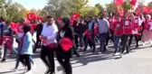 Kütahya'da Mehmetçiğe destek yürüyüşü